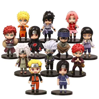 Bonecos Naruto Miniaturas Anime, Hinata, Sasuke, Itachi, Kakashi, Gaara, Figura Anime,  PVC em Oferta na Shopee