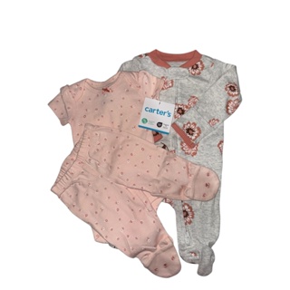 Trio Macacão Body e Calça Bebê Carter's Importado em Oferta na Shopee