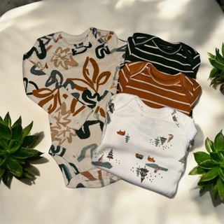 Kit 4 Bodys Manga Longa Bebê Carter's Importado em Oferta na Shopee