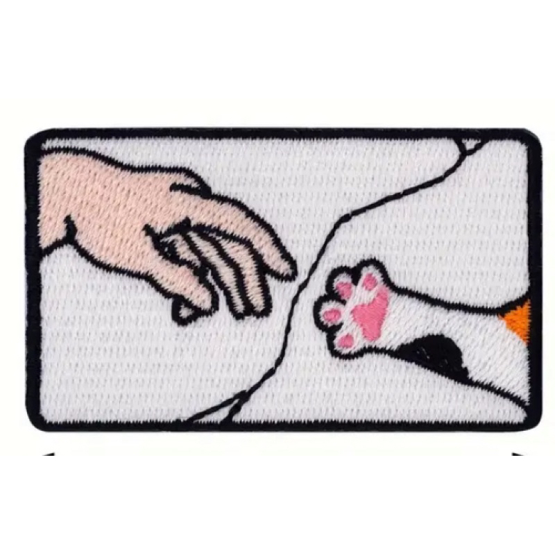 Patch Bordado Termocolante Mão /Pata
