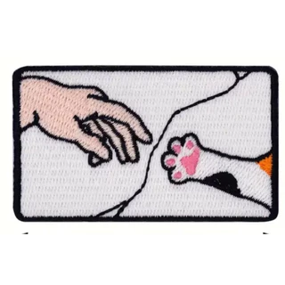 Patch Bordado Termocolante Mão /Pata