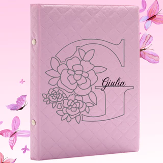 ÁLBUM MANTA PERSONALIZADO FEMININO INICIAL + NOME QUALIDADE PARA 40 FOTOS 15X21 PROFISSIONAL em Oferta na Shopee