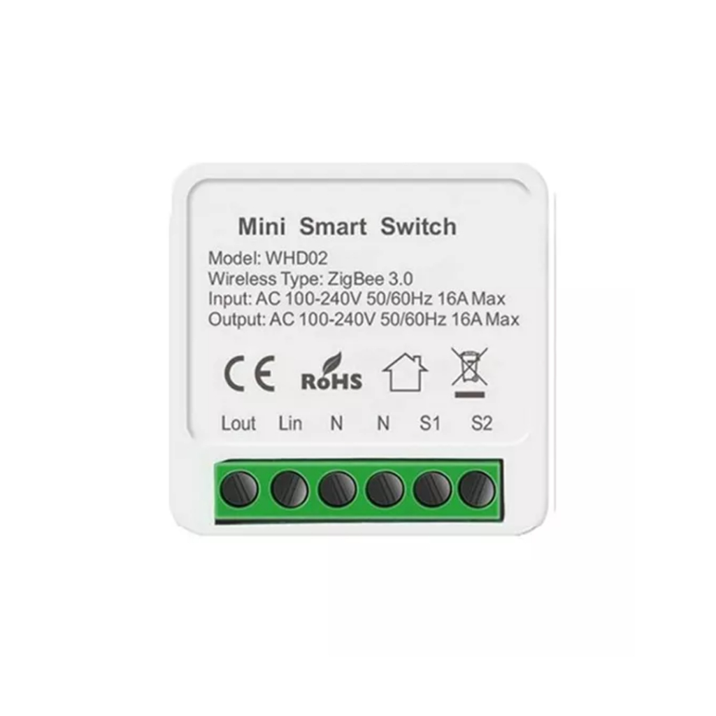 Mini Smart Switch 16A, App. Tuya, Alexa e Google Assistente