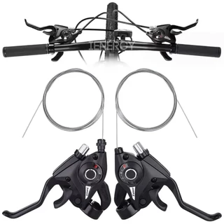 KIT ALAVANCA CÂMBIO RAPID FIRE 21V 3X7 MANETE ALUMÍNIO INTEGRADA V-BRAKE DISCO INDEX BIKE MTB em Oferta na Shopee