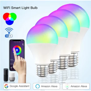 10/15W Lâmpada Inteligente Rgb Smart Life Tuya Para Alexa E27 Google Assistant