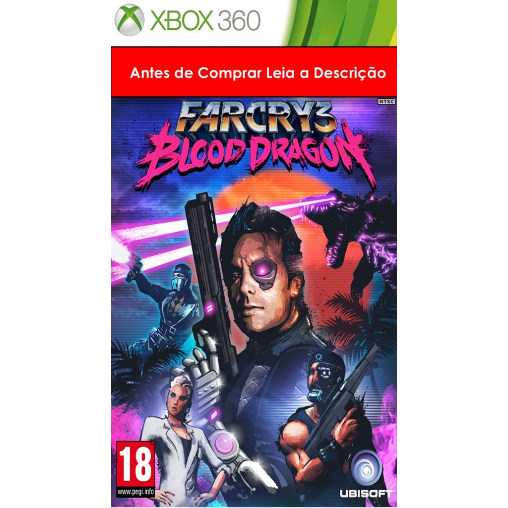 Jogo Far Cry 3 Blood Dragon Xbox 360 em Legendado Português PT-BR Mídia ...
