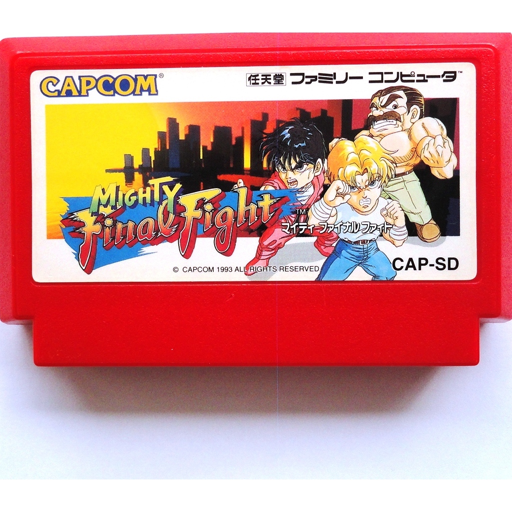 famicom mighty final fight capcom nintendo 8bits 60 pinos japan