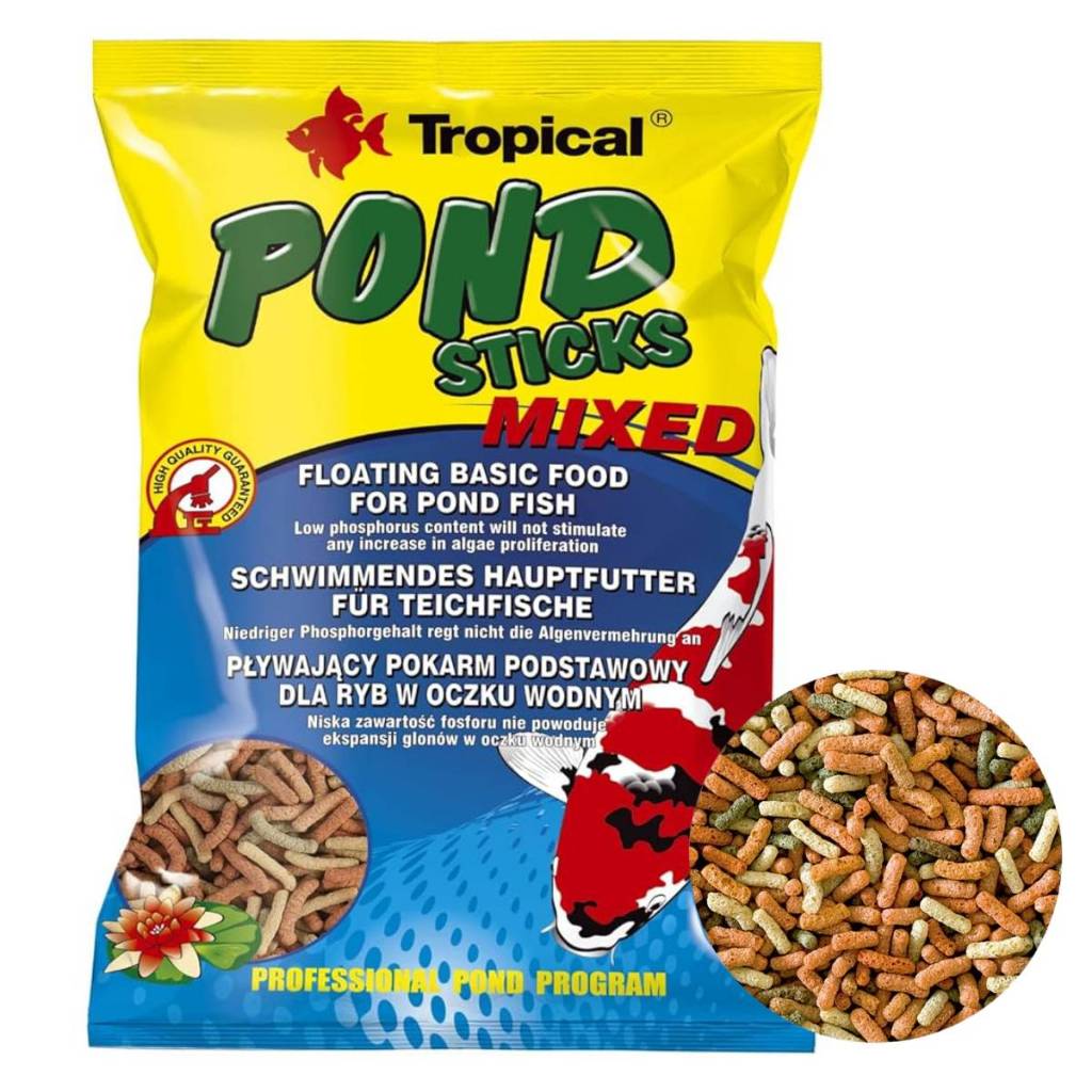 Nourriture Pour Poissons De Bassin Tropical Pond Sticks - Mélange 11L Pour Koï Et Poissons Rouges