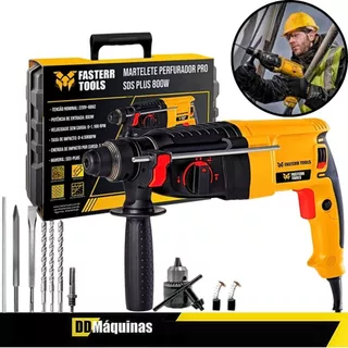Martelete Perfurador Rompedor Rotativo 820W 110V FST047 - Fasterr