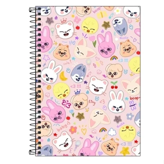 Caderno personalizado com marcador de página - SKZOO / Stray Kids