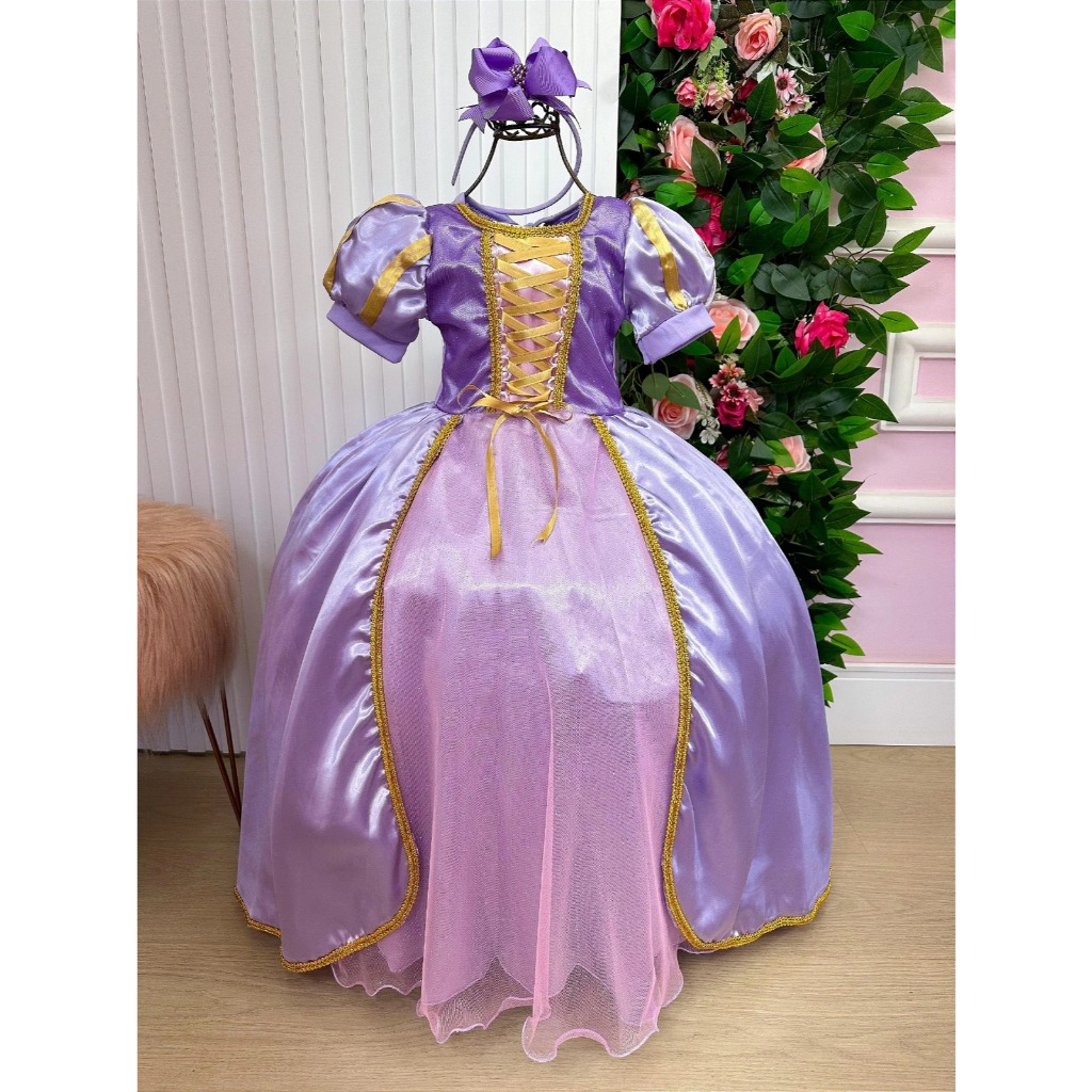Fantasia Rapunzel Enrolados Adulta em Promoção na Shopee Brasil 2025
