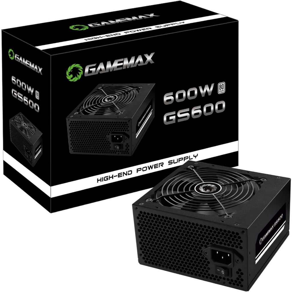 FONTE GAMEMAX ATX 600W GS600 80 PLUS WHITE PFC ATIVO C/CABO | Shopee Brasil
