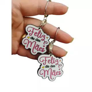30 Chaveiros Lembrancinha Mdf Feliz Dias Das Mães Adesivado em Oferta na Shopee