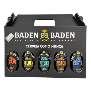 Cerveja Baden Baden Campos do Jordão na Cx de Presente c/ 5 Garrafas
