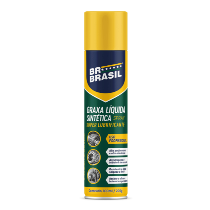 Graxa Líquida Sintética 300ml Spray BR Brasil | Shopee Brasil