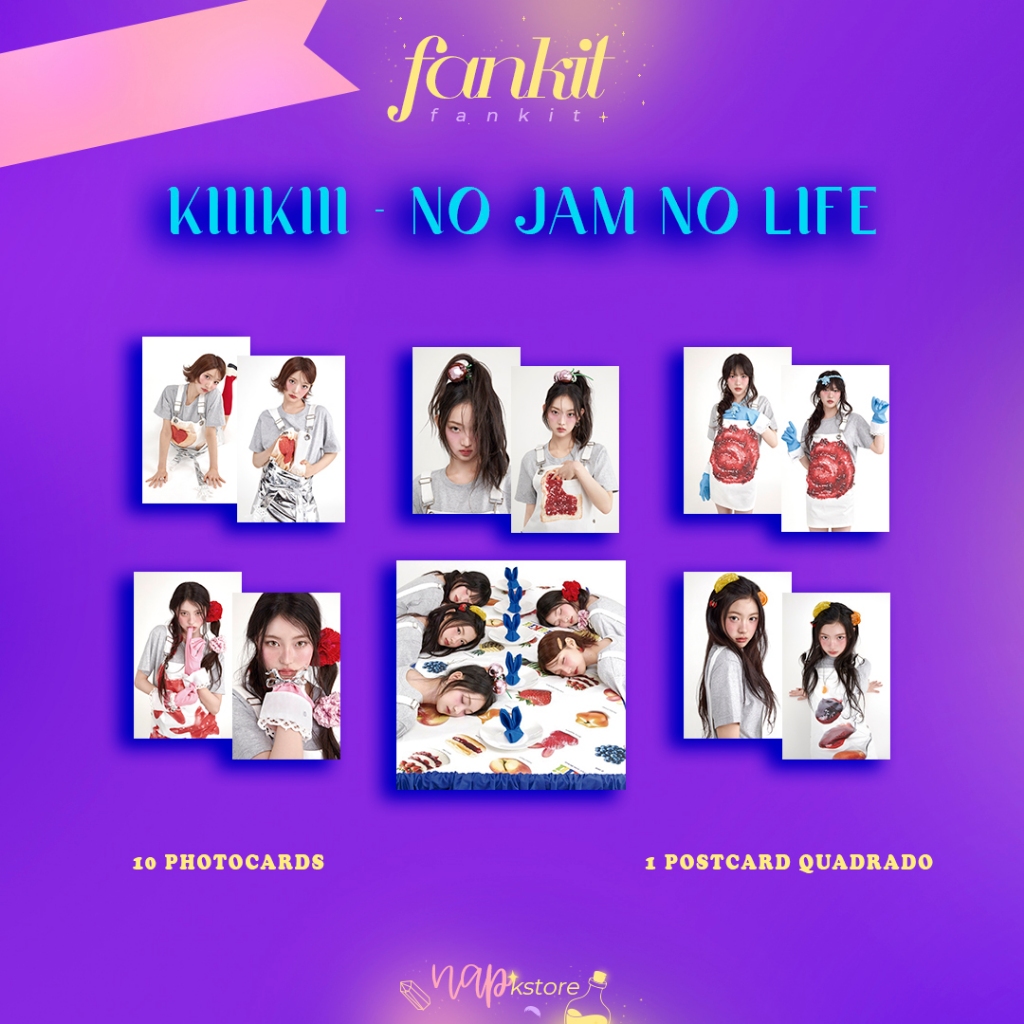 FANKIT FANMADE KIIIKIII - NO JAM NO LIFE / Photocard/Postcard | Shopee ...