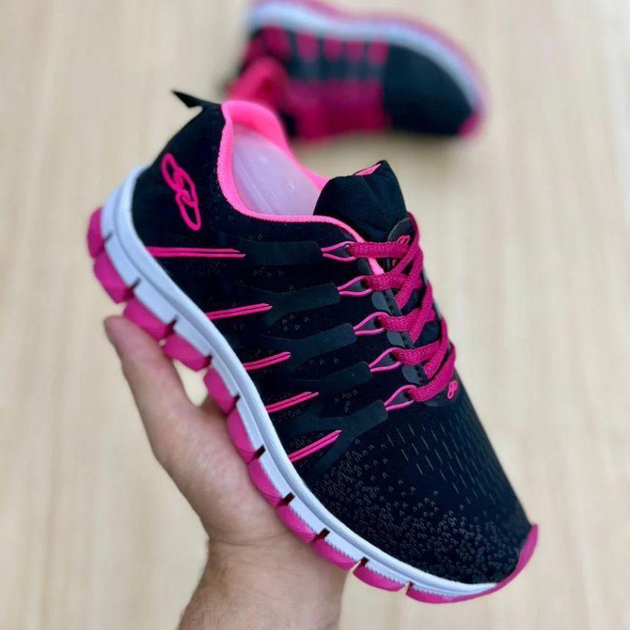 Tênis Feminino 34 ao 39 Ideal para Esporte e Longas Caminhadas Casual ...