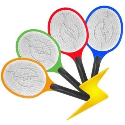 Raquete Elétrica Mata Mosquito Insetos Recarregável Bivolt-Promoção 110v~220v