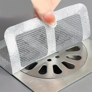 Kit 20 Adesivos Protetores de Ralo Tela Descartavel Anti Entupimento e Anti Insetos Para Casa Fácil e Pratico