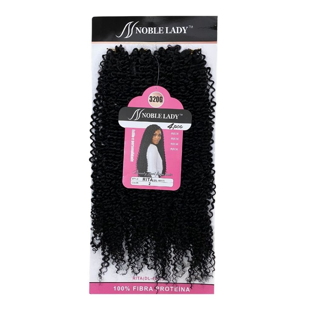 Cabelo Para Crochet Fibra de Proteína Cacheado 320gr Rita Noble