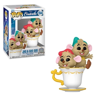 FUNKO POP DISNEY CINDERELLA 75TH JAQ & GUS GUS 1544 NOVO ORIGINAL em Oferta na Shopee