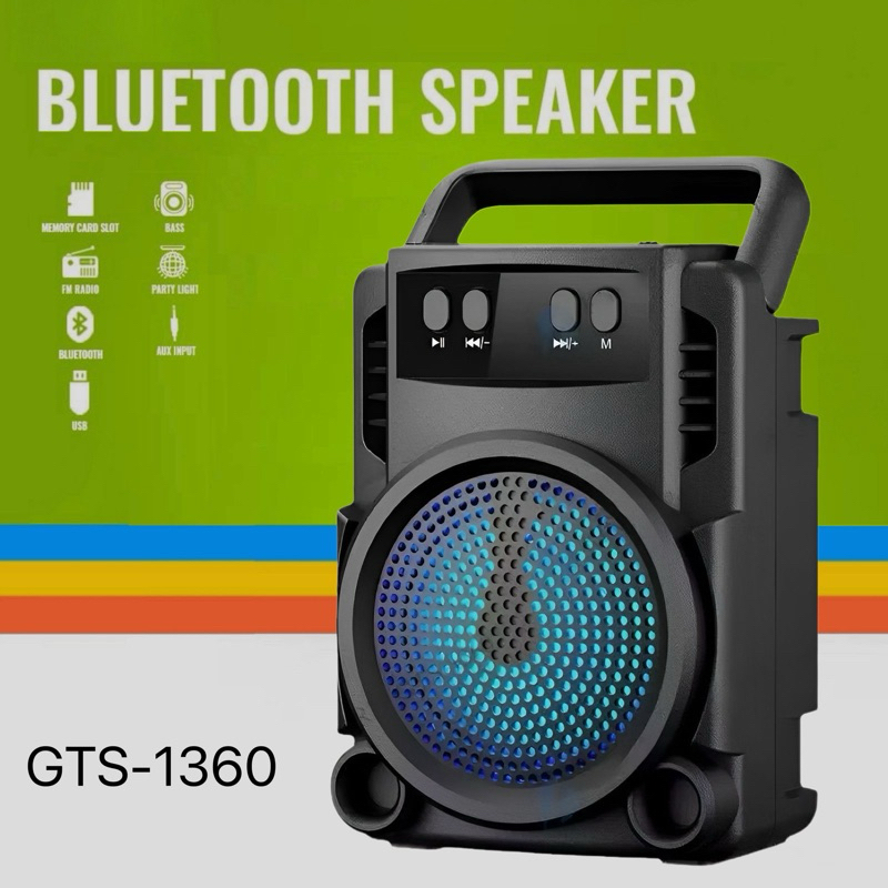 Caixa de Som Portátil Wireless Bluetooth Rádio FM PenDrive SD