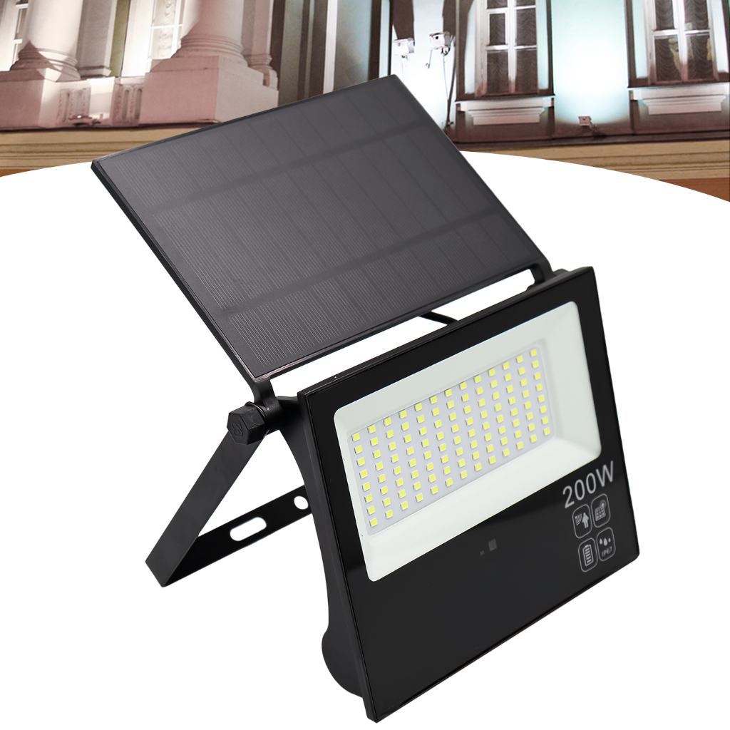 Refletor Solar Led Placa 200w Prova Dágua Dobrável Ajustável ...