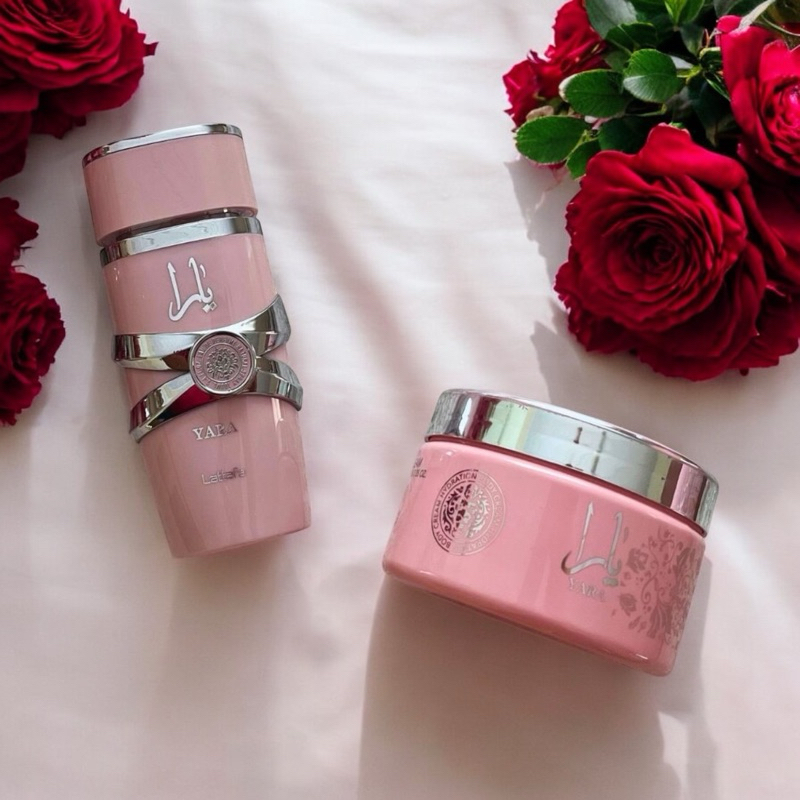 Kit Yara Hidratante Isabelle e Perfume Árabe Lattafa Yara Rosa Original ...