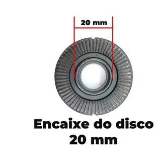 Flange P/ Esmerilhadeira P/ Disco Com Furo 20 Mm