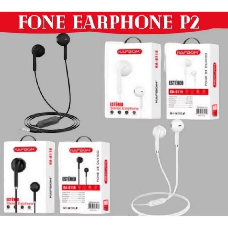 Fone De Ouvido Estereo KAPBOM KA-6116