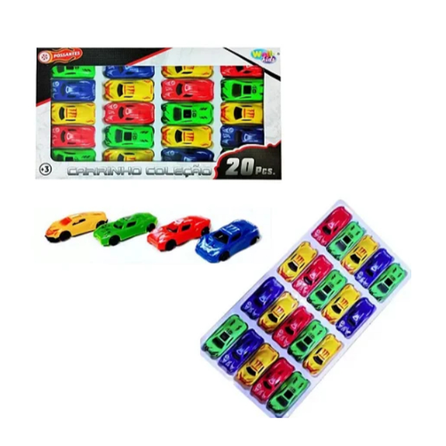 KIT COLEÇÃO COM 10/15/20 CARRINHOS COLORIDOS RODA LIVRE LEMBRANCINHA PRENDA