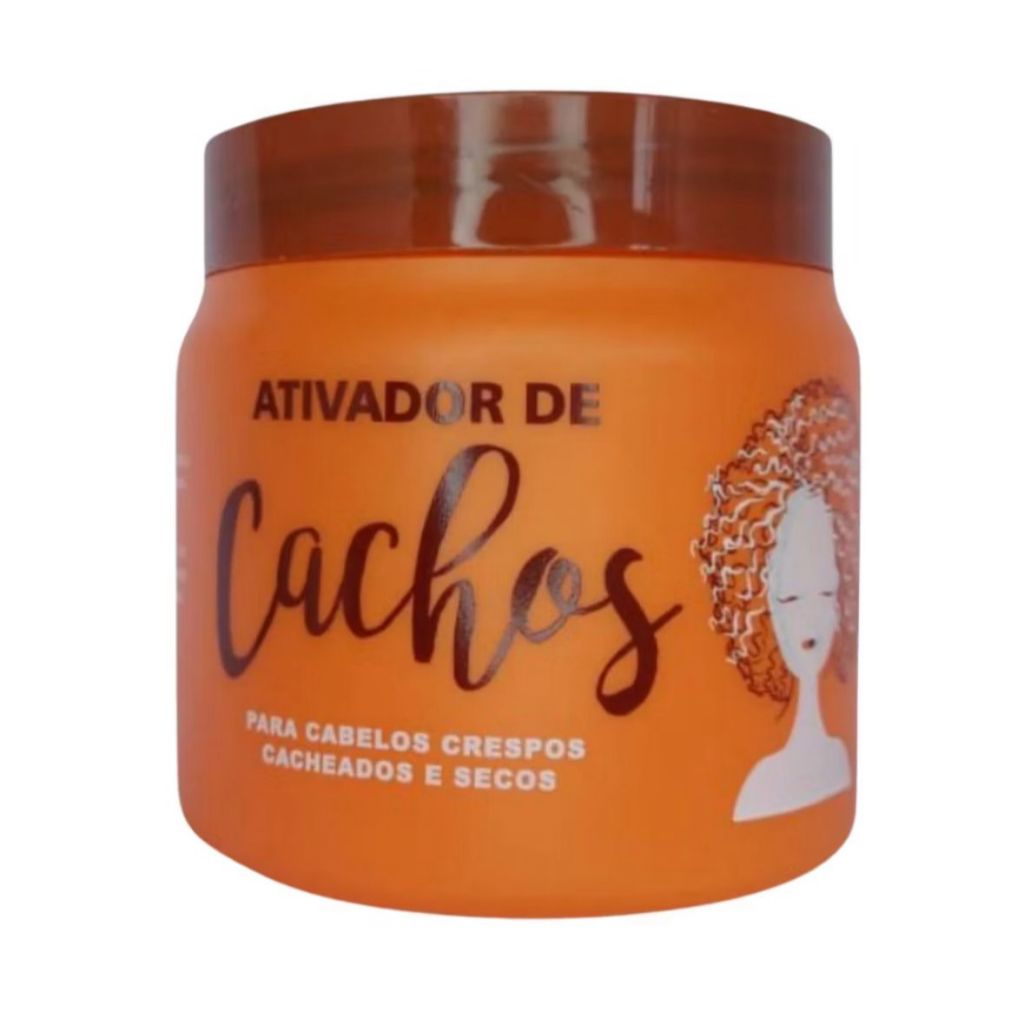 Máscara de Tratamento Ativador de Cachos para Cabelos Crespos Cacheados ...