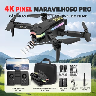 Drone profissional XT8 com duas câmaras Full HD de 4k e 2 baterias lpara exterior gravação aérea