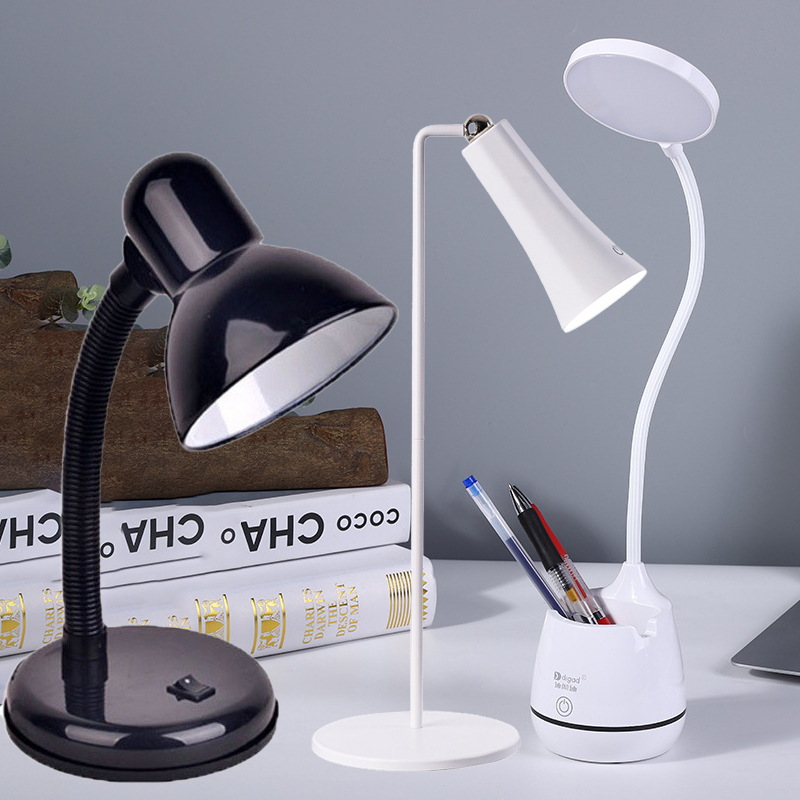 Luminária de mesa confortável, ajustável para leitura e trabalho, LED ...