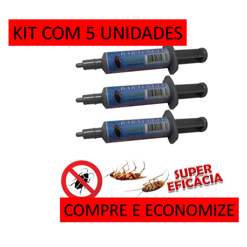 Barata Gel - 5 unidades mata baratas contra baratas