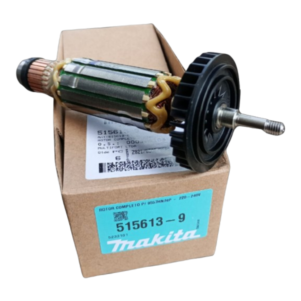 Induzido 220V p/ Esmerilhadeira 9557 Makita ORIGINAL 515613-9 | Shopee ...