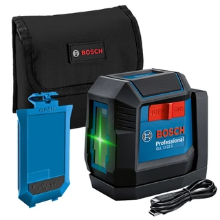 Nível Laser GLL 12-22 G LI Bosch Verde com Bateria 12 Metros