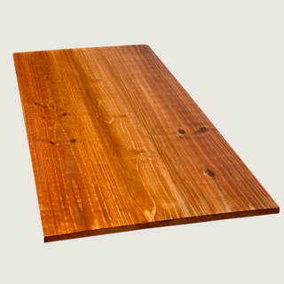 Tampo de Madeira Maciça Selado 120x50 — Ideal para Mesa de Jantar, Escrivaninha ou Balcão