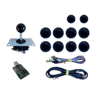 Kit placa, comando, Joystick e 10 botões Alta Performance Estilo Sanwa Japones