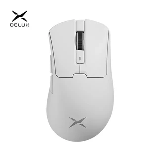 Mouse Delux M900 Pro Paw3395 70h Bateria 8k Com Dock Cor Branco