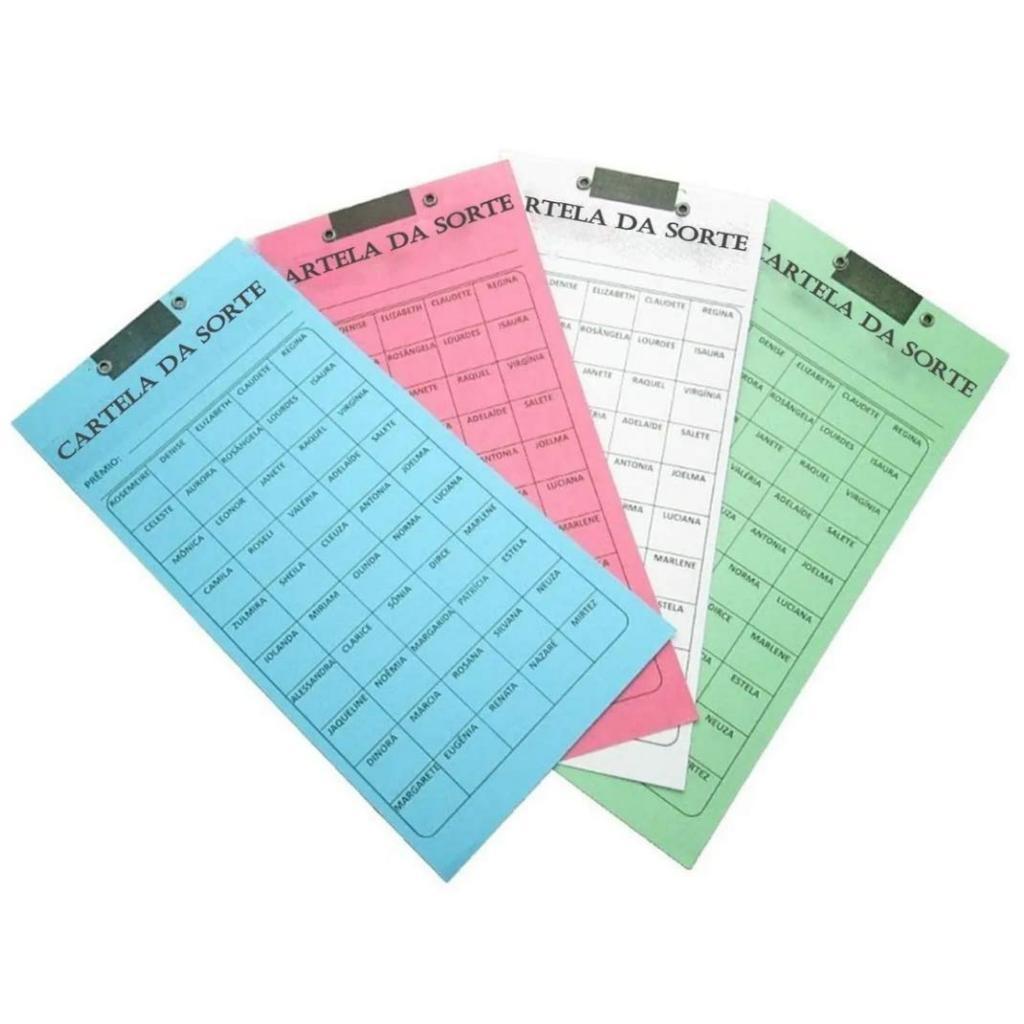 Cartela de rifa 50 100 150 nomes times numeros | Shopee Brasil
