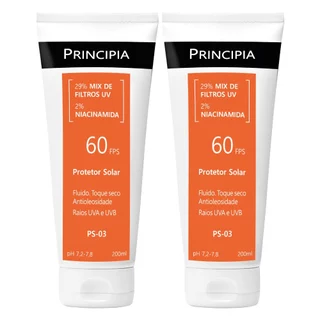Principia Kit 2 Protetores solares corporal PS-03 FPS60 em Oferta na Shopee