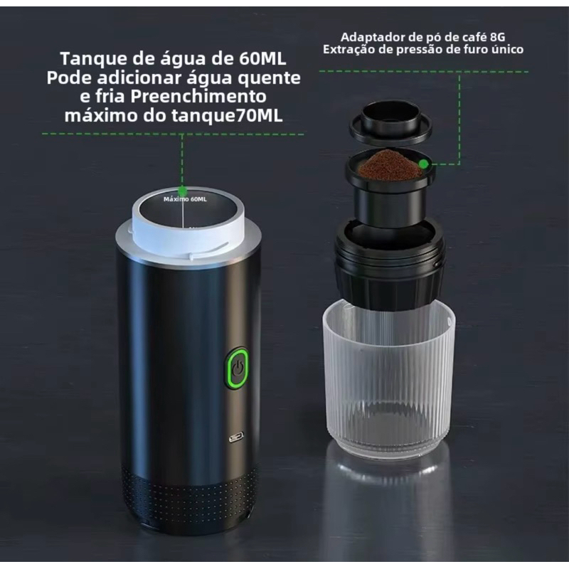 Cafeteira Elétrica Expresso Portátil 3 em 1 | Azak®
