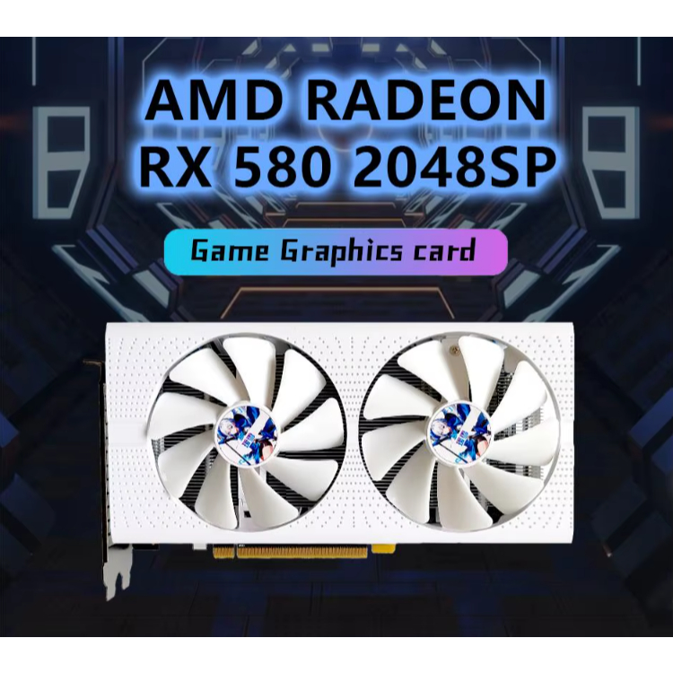 Placa de vídeo AXSNOW AMD RX 580 8G Gaming GDDR6 256Bit PCI Express 3.0 ...
