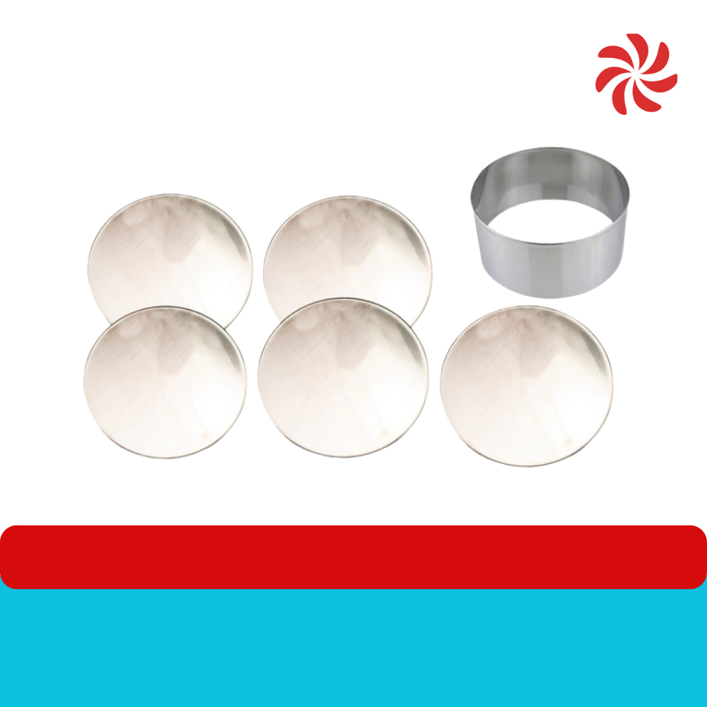 Kit C/5 Formas Bolo de Rolo Redondo 23cm + Aro Redondo 20x10 | Shopee ...