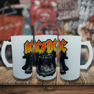 Caneca Chopp Cerveja ACDC, AC/DC - Rock, Hard Rock