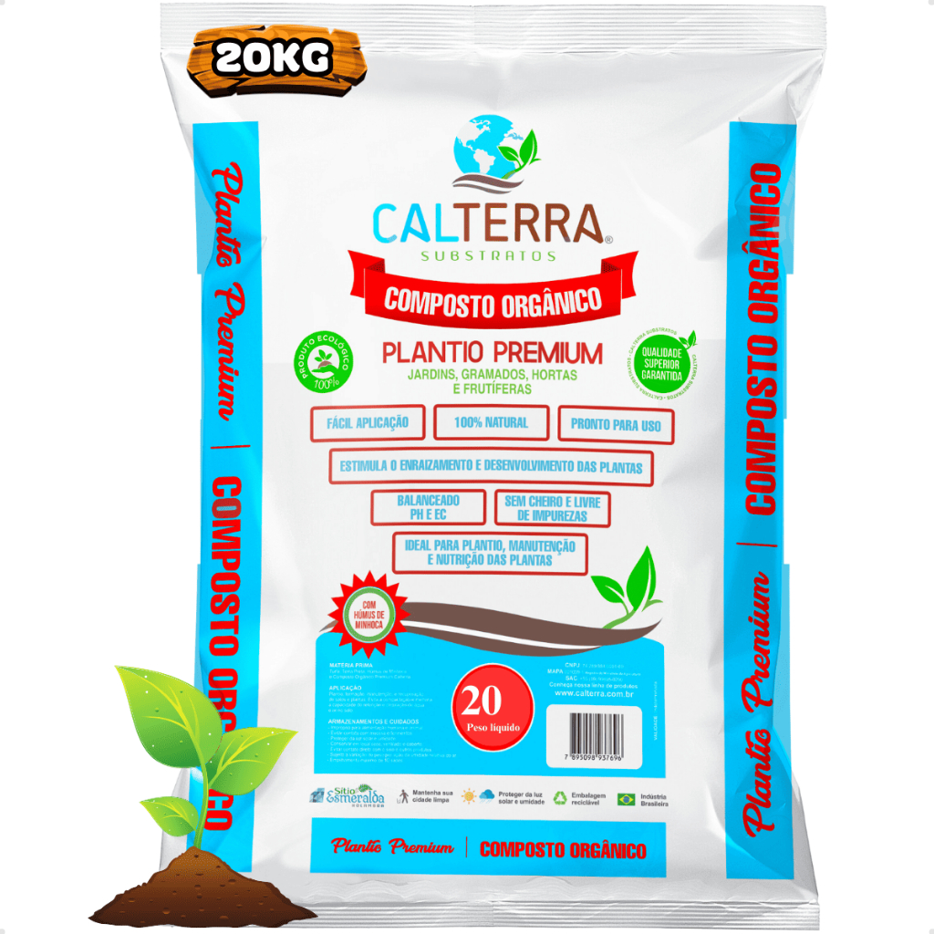 Terra Vegetal Substrato Para Grama Adubada Composto Organico | Shopee ...