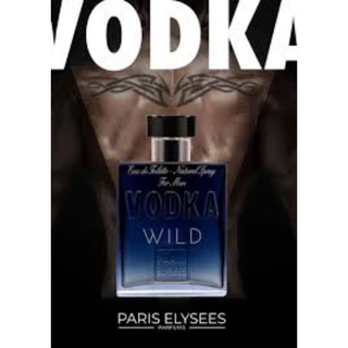 Perfume Paris Elysees Vodka Wild 100ml Original-Cítrico-Amadeirado-Aromático e Boa Projeção