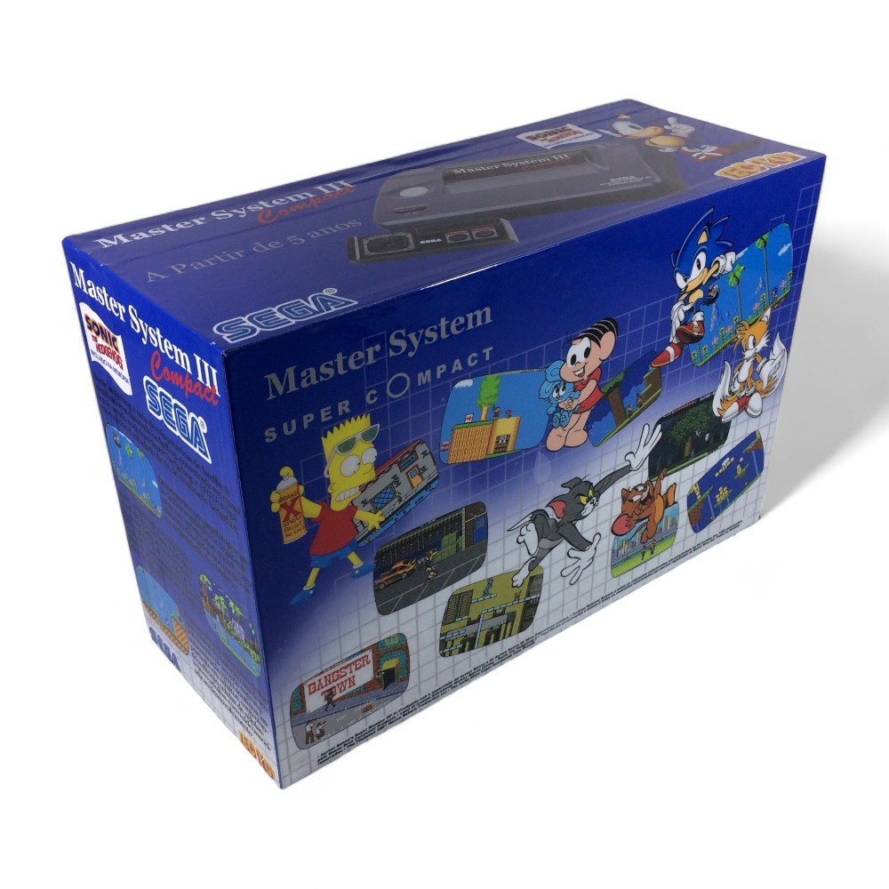 Caixa Vazia Sega Master System Compact3 Sonic Em Madeira Mdf