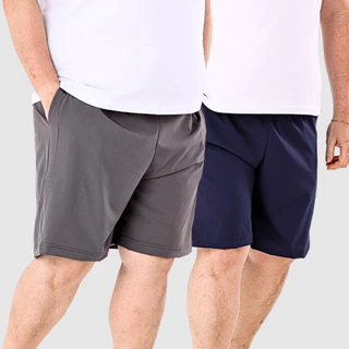 Kit 2 Bermudas Tactel Plus Size Masculinas – Leves, Confortáveis e Versáteis para o Dia a Dia, Lazer